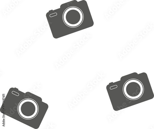 Fototapeta No cameras allowed sign. Red prohibition no camera sign. No taking pictures, no photographs sign.