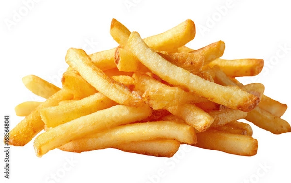 Obraz Golden-brown, crispy french fries piled high