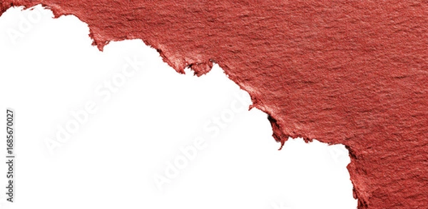 Fototapeta Textured Red Ripped Paper