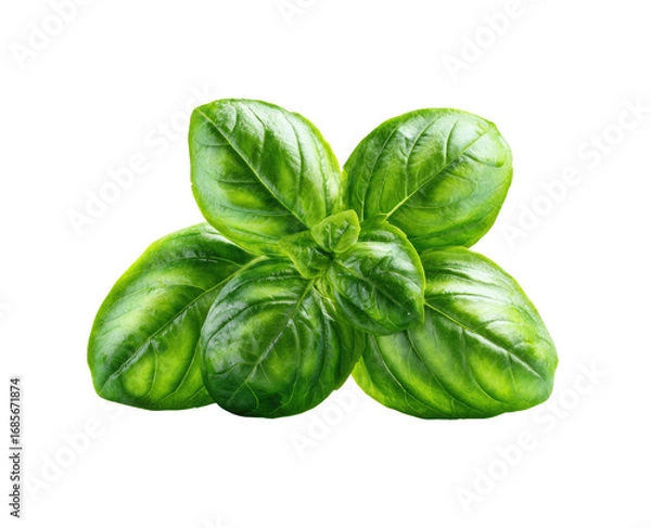 Fototapeta Close-up of fresh basil leaves