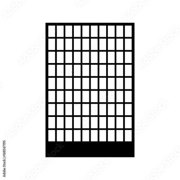 Fototapeta Building black color icon .