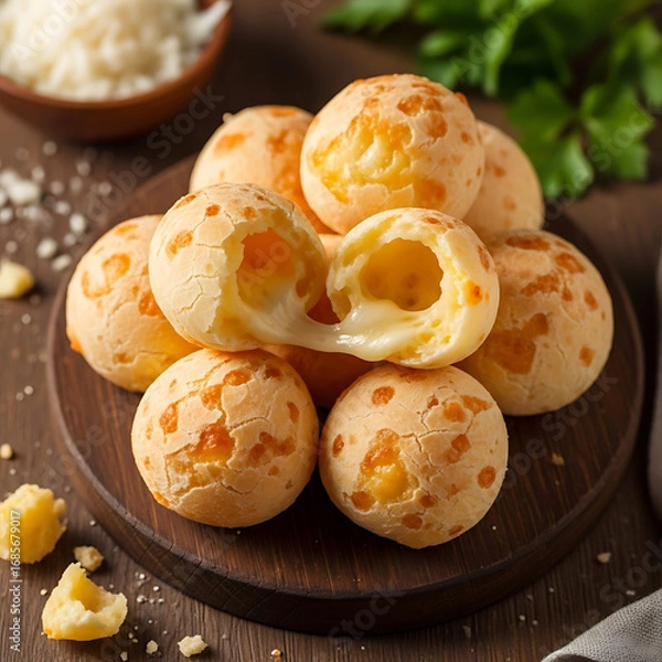 Obraz Pão de queijo (Brazilian cheese bread)