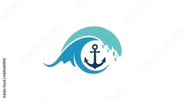 Obraz Ocean waves logo design
