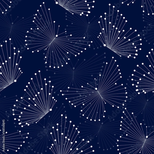 Fototapeta Seamless pattern with butterflies