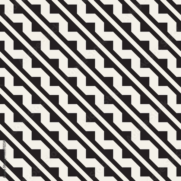 Fototapeta Repeating Slanted Stripes Modern Texture. Simple Regular Background. Geometric Seamless Pattern.