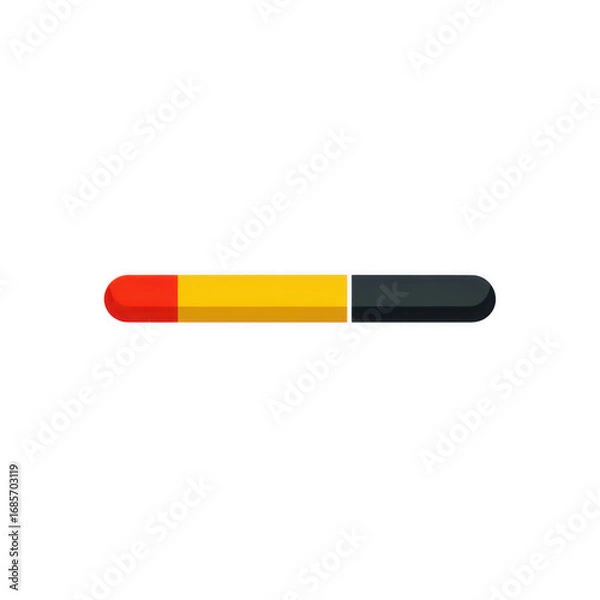 Fototapeta Flat style progress bar loading indicator isolated on transparent background