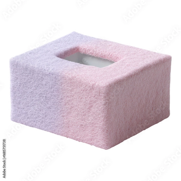 Fototapeta Soft Tissue Box Cover in Gradient Pink and Purple Colors
