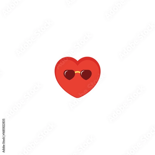Obraz red heart isolated on white background