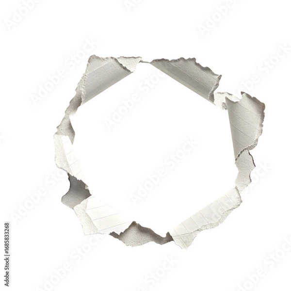 Obraz torn paper with hole