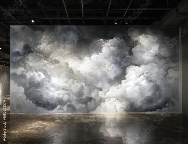 Fototapeta Vast, dramatic cloudscape mural