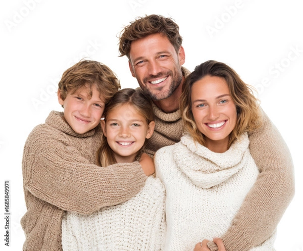 Obraz Happy family portrait smiling together