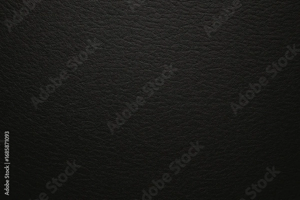 Fototapeta Black Leather Texture – Fine Grain Surface with Subtle Gloss for Fashion, Upholstery, and Branding Design