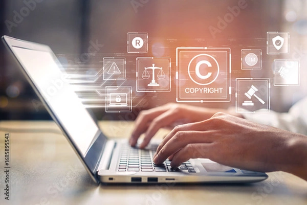 Fototapeta Understanding copyright is essential in digital publishing. Copyright ensures intellectual property is protected. Clear copyright and terms help avoid copyright infringement and legal conflict. Spline