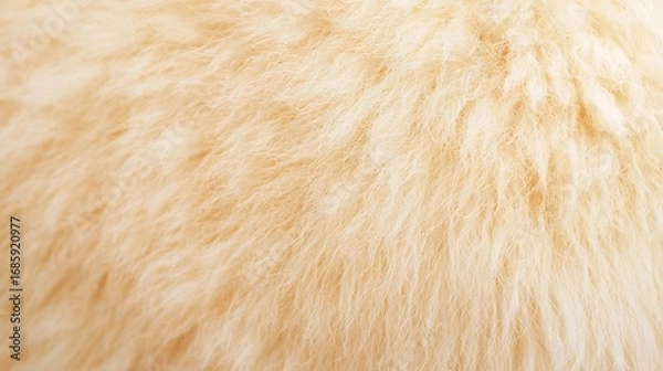 Obraz Close up texture of soft creamy and light brown fur