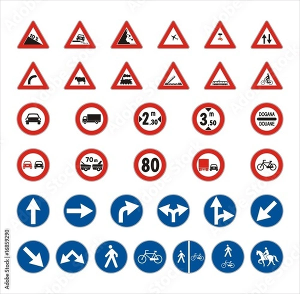 Fototapeta Traffic Signs