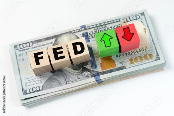 Fototapeta Image Showing The Economic Impact of the FED