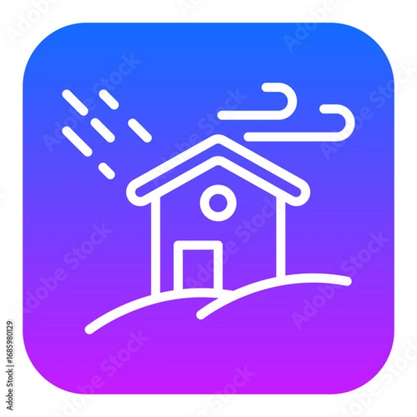 Obraz Wind Disaster Vector Icons