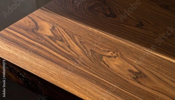 Obraz Oiled Oak Tabletop with Cathedral Grain Texture