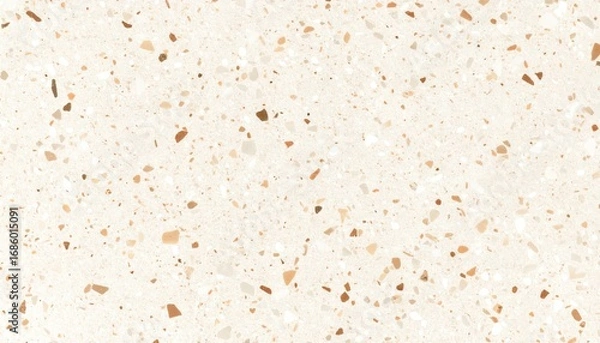 Fototapeta Warm Sand Terrazzo Texture Seamless Pattern Background