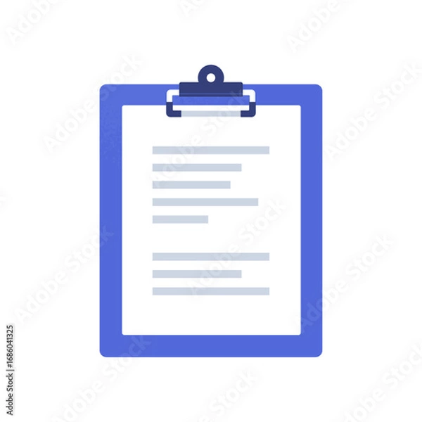 Fototapeta ビジネス・医療・教育向けクリップボード ベクターアイコン素材