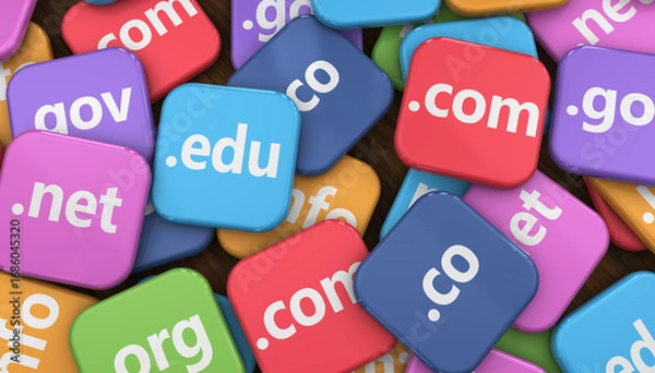 Obraz Internet Domain Name Website Hosting Concept
