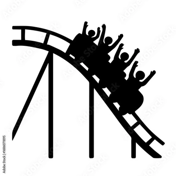 Fototapeta roller coaster