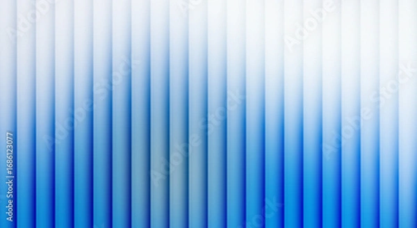 Fototapeta glass and glow effect with blue gradients on a white background, a futuristic look featuring cool glow, soft waves, and transparent layers that create a sense of motion