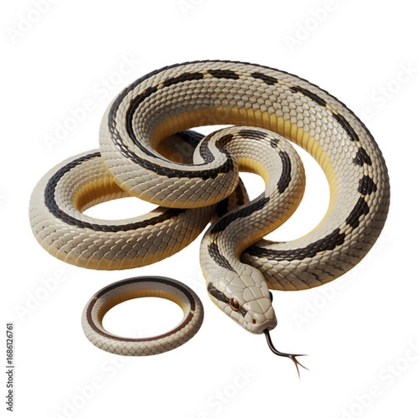 Obraz snake on white background