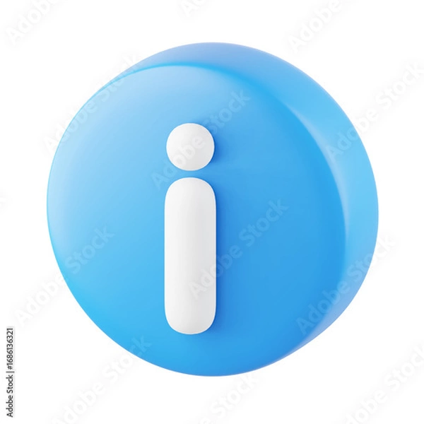 Fototapeta Information 3D Icon, 3D rendering