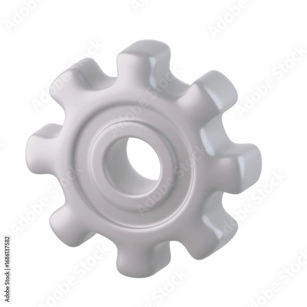 Fototapeta Settings 3D Icon, 3D rendering