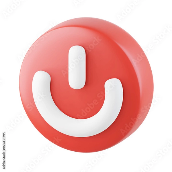 Fototapeta Power 3D Icon, 3D rendering