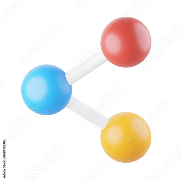 Fototapeta Share 3D Icon, 3D rendering