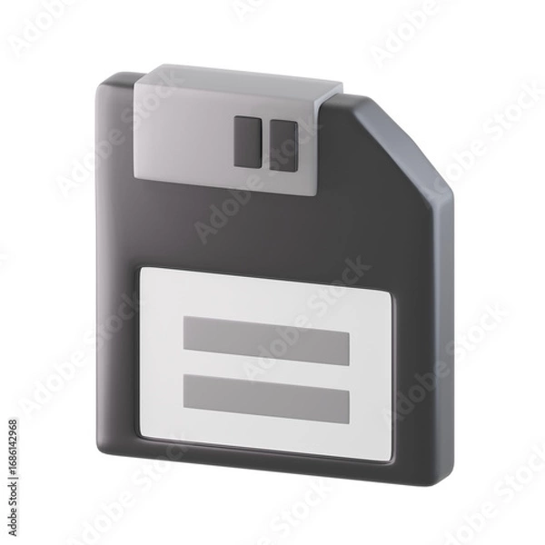 Fototapeta Save 3D Icon, 3D rendering