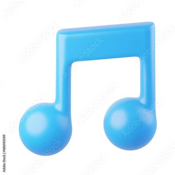 Fototapeta Music 3D Icon, 3D rendering