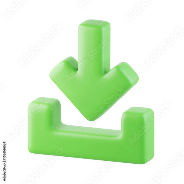 Fototapeta Download 3D Icon, 3D rendering