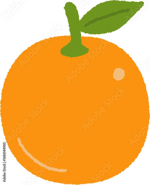 Obraz 플랫하고 귀여운 오렌지 또는 감귤 일러스트 