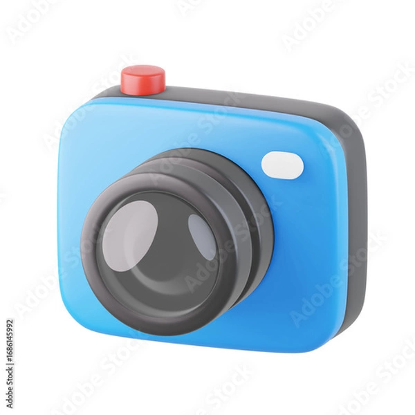 Fototapeta Camera 3D Icon, 3D rendering