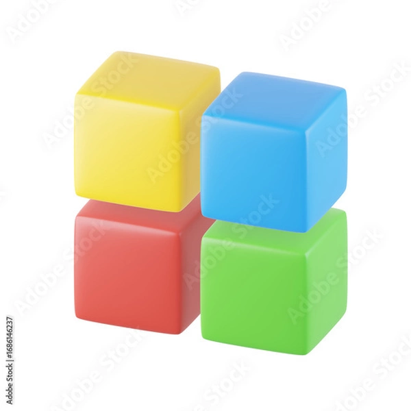 Fototapeta Menu 3D Icon, 3D rendering