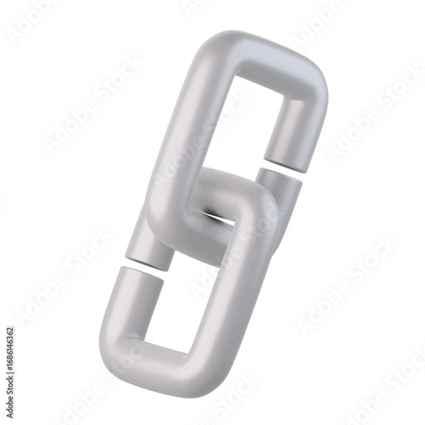 Fototapeta Link 3D Icon, 3D rendering