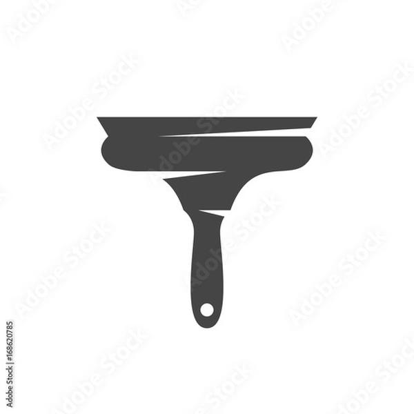 Obraz Window squeegee icon. Vector logo on white background