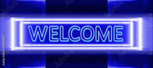 Obraz neon sign of welcome