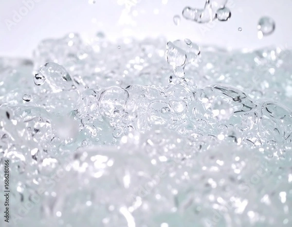 Fototapeta Water droplets and bubbles