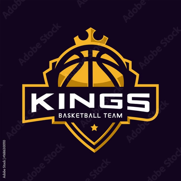 Obraz King Basketball logo