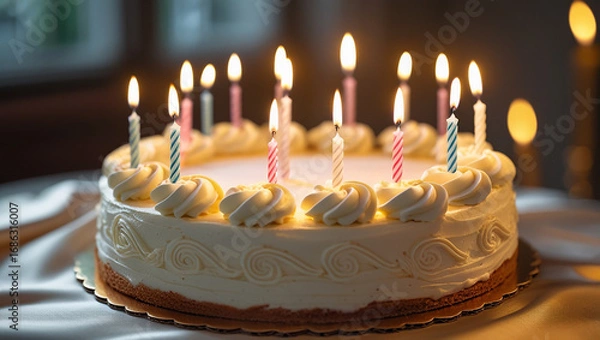 Obraz A birthday cake