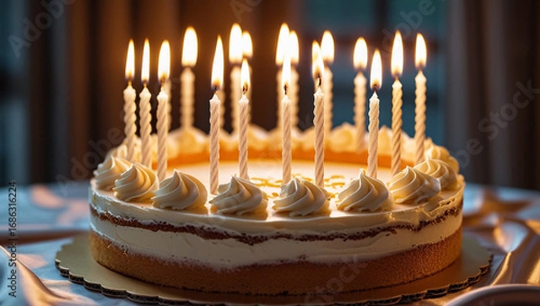 Obraz A decadent birthday cake