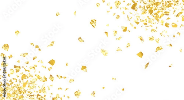 Obraz 金箔素材、切り抜き、背景透過、和風デザイン、合成用パーツ