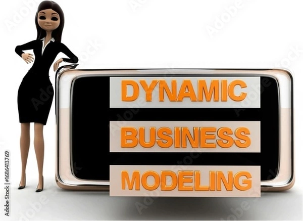 Obraz 3d woman DBM concept