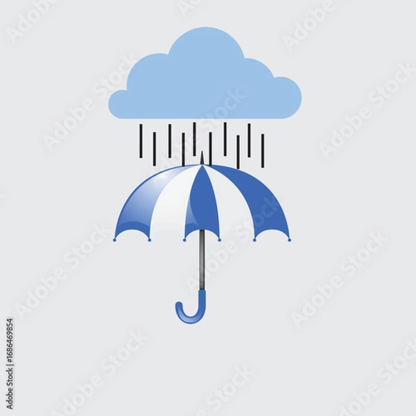 Fototapeta Umbrellas set