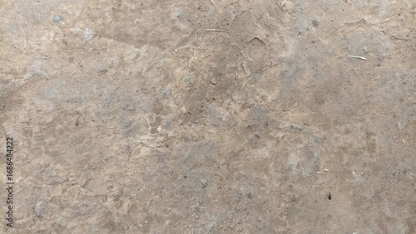 Fototapeta Cement Floor Background. Close-up of a Distressed Concrete Surface with Cracks and Stains for Vintage Designs.