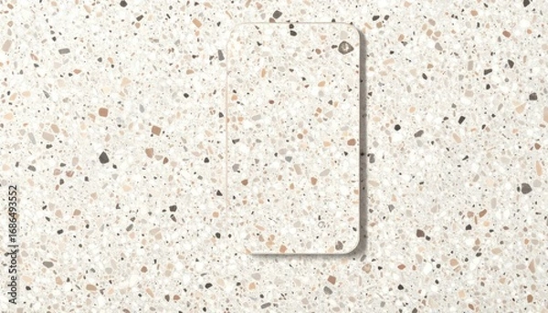 Obraz Beige Terrazzo Texture Background with Micro Flecks